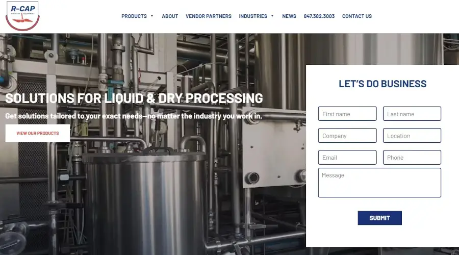 R-CAP Process Equipment